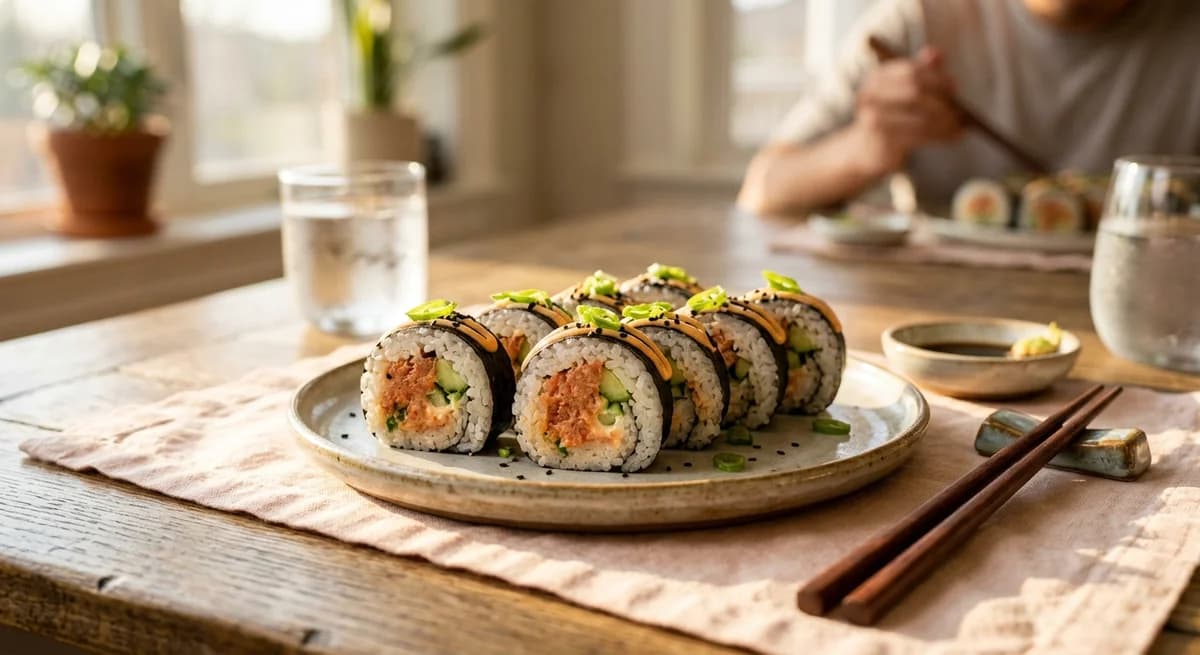 Easy Spicy Tuna Sushi Roll Recipe
