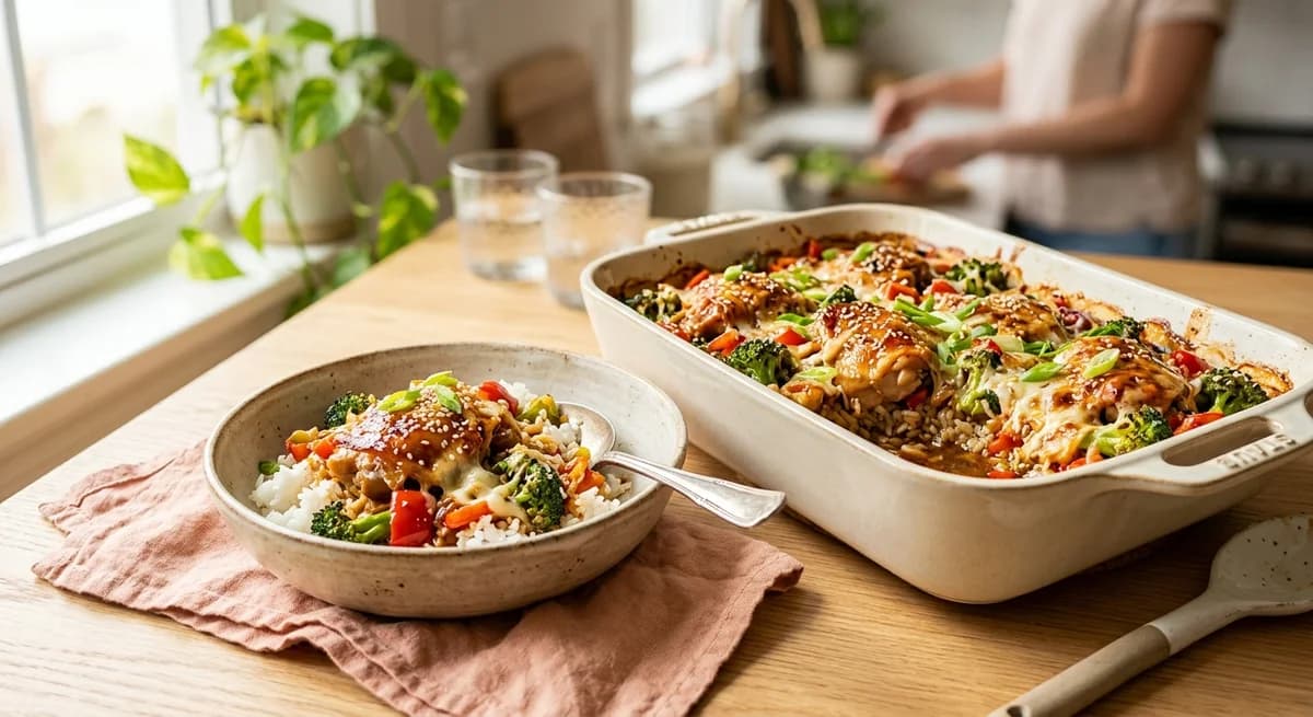 Easy Weeknight Teriyaki Chicken Casserole
