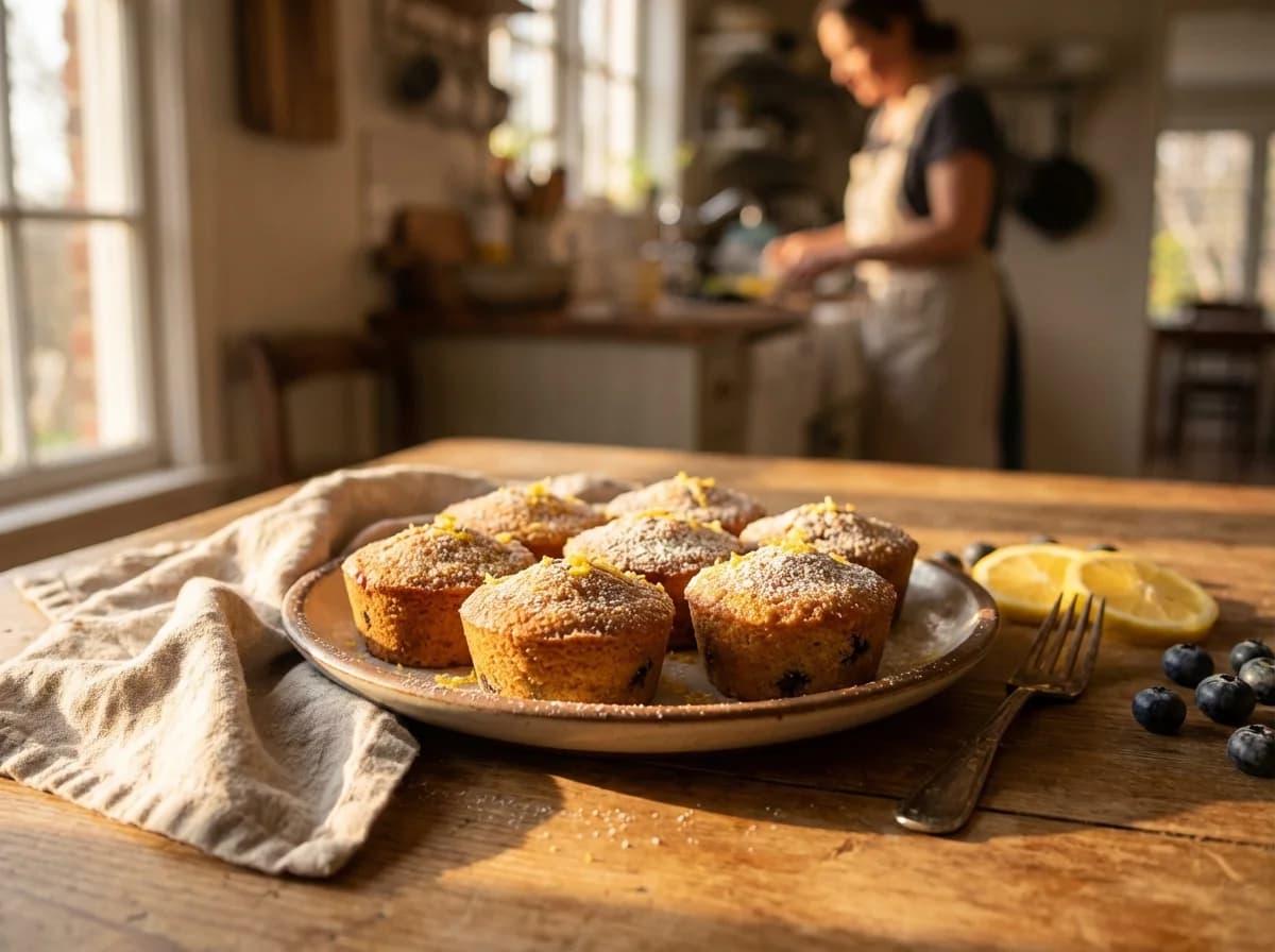 Gluten-Free Blueberry Lemon Friands Recipe