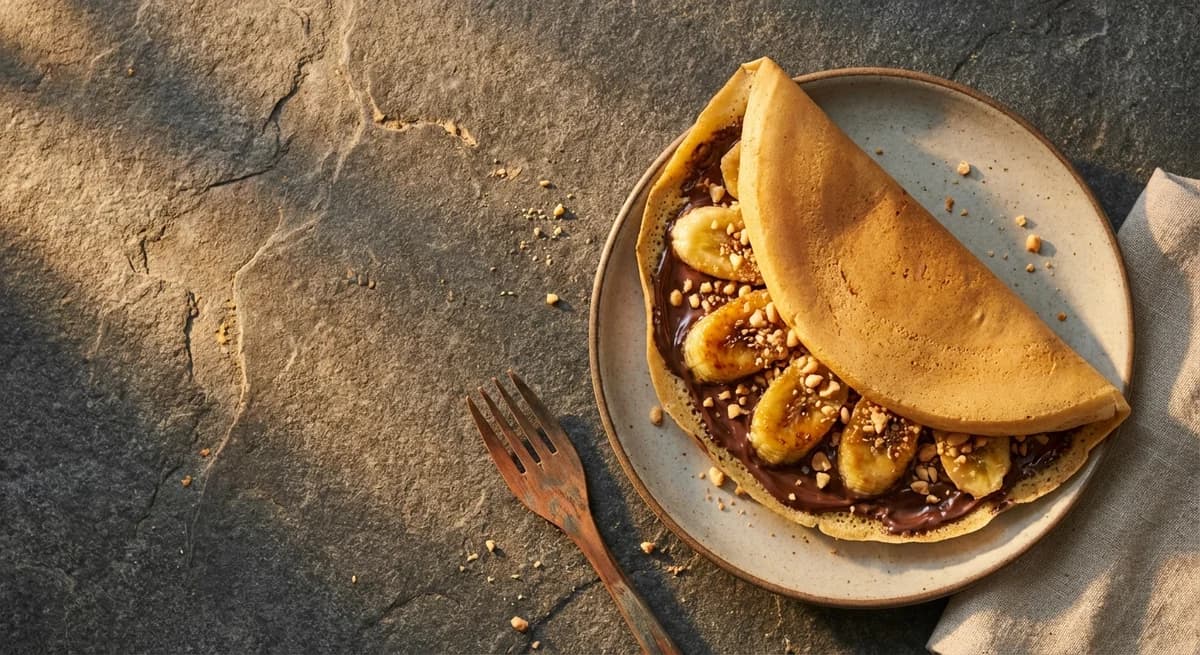 Gooey Chocolate Banana Apam Balik