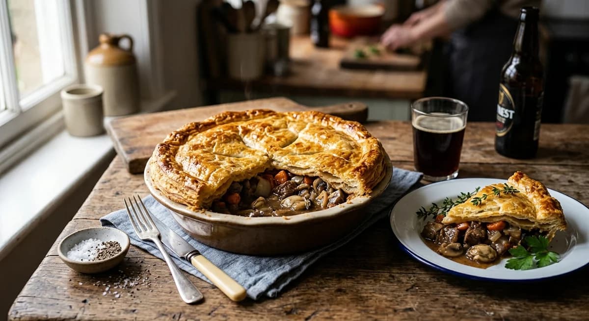 Hearty Beef and Oyster Pie Recipe