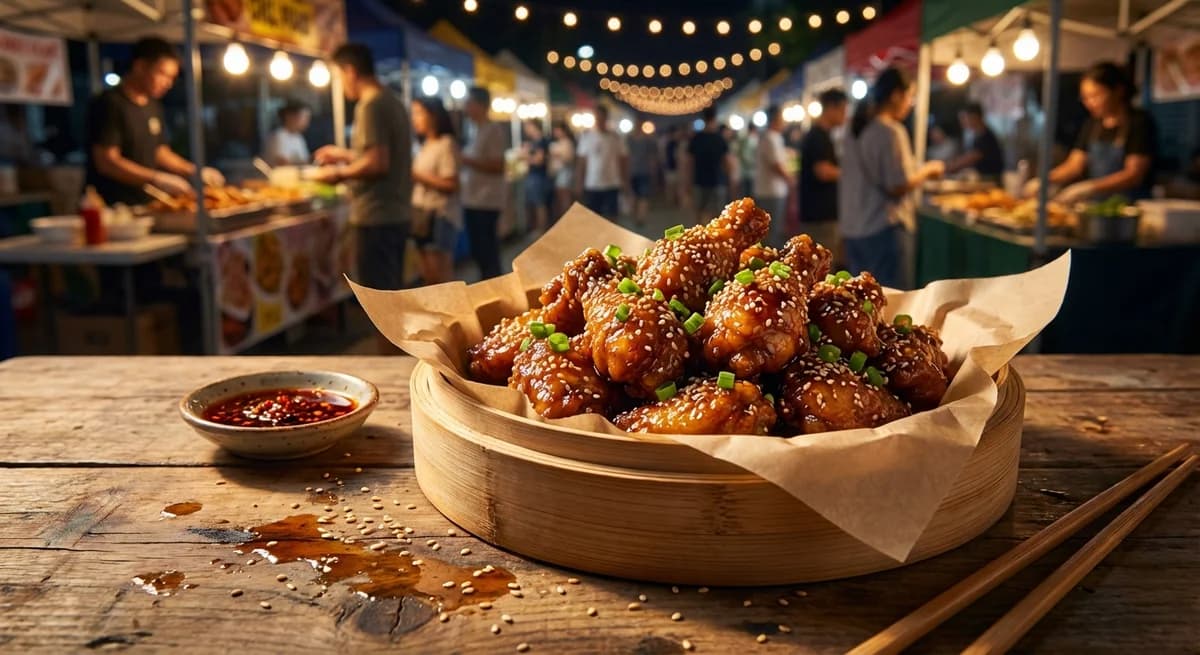 Honey Garlic Sesame Sticky Chicken