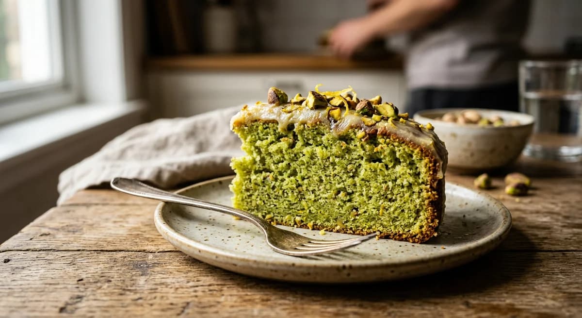 Moist Lemon Pistachio Cake Recipe
