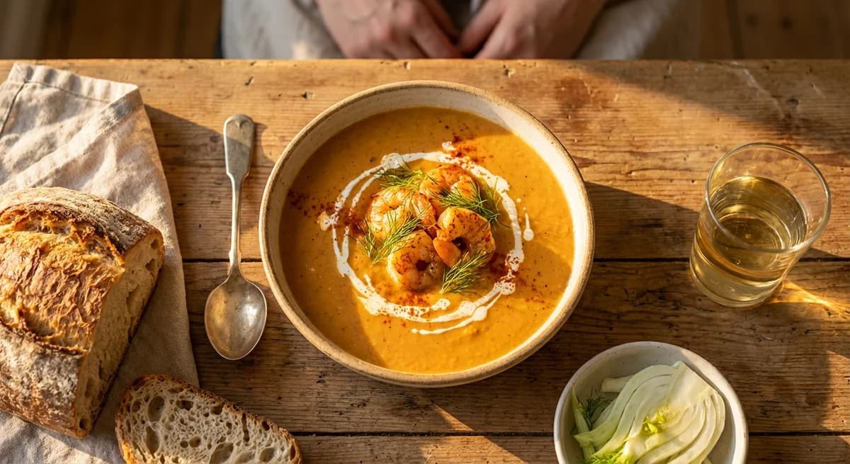 Rich Creamy Prawn and Fennel Bisque Recipe