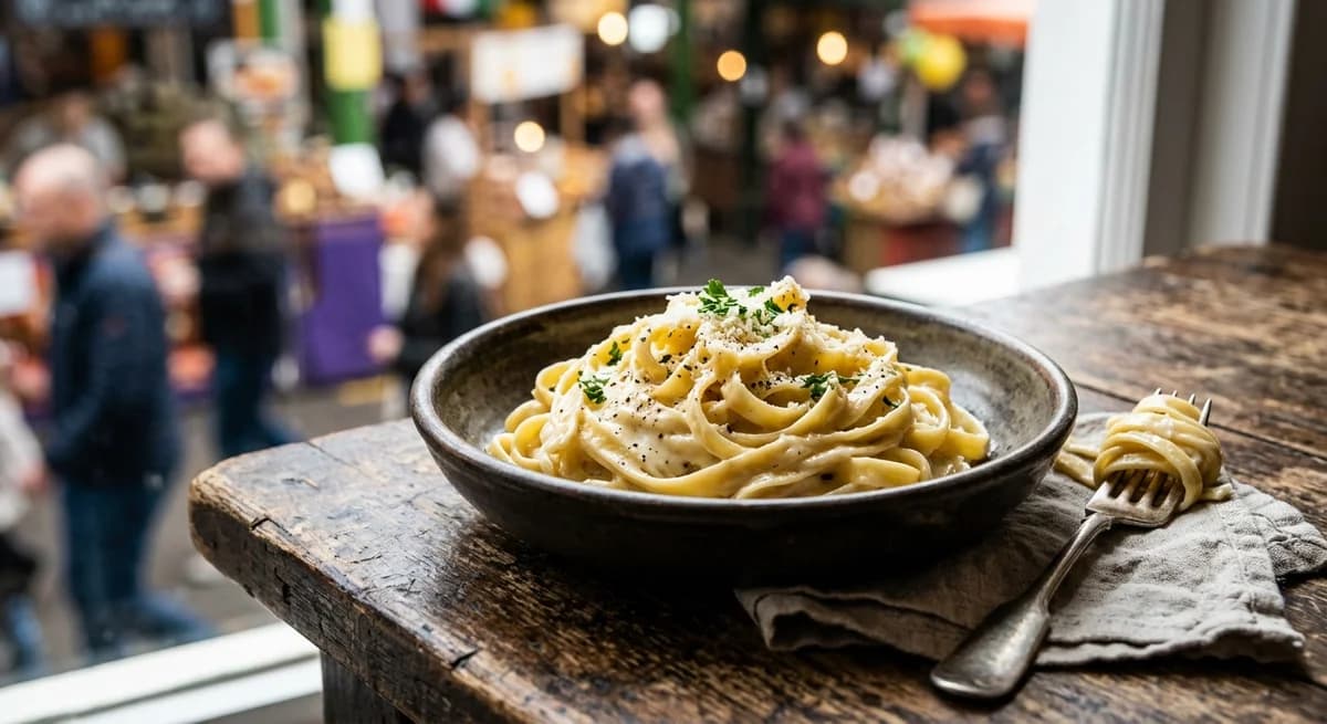 Rich Garlic Butter Fettuccine Alfredo Recipe