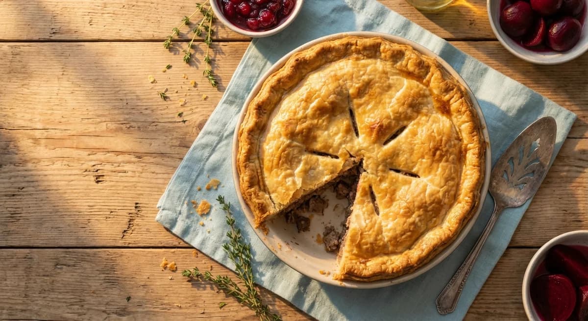 Rustic Beef and Pork Tourtiere Recipe