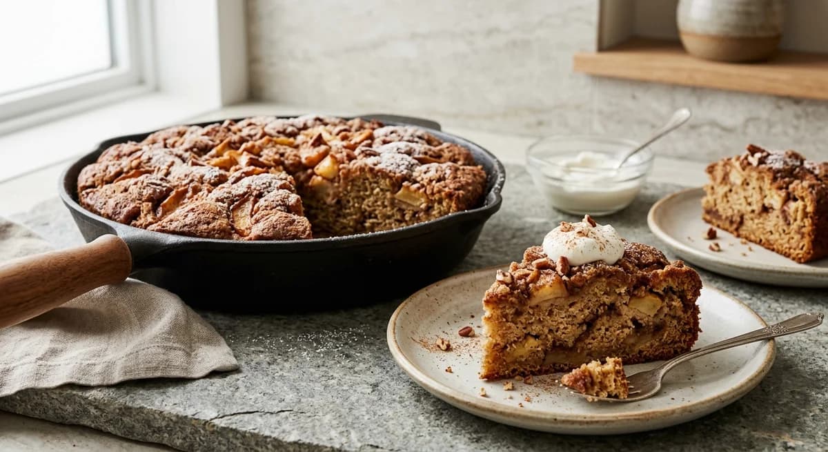 Rustic Cinnamon Brown Sugar Apple Cake Recipe
