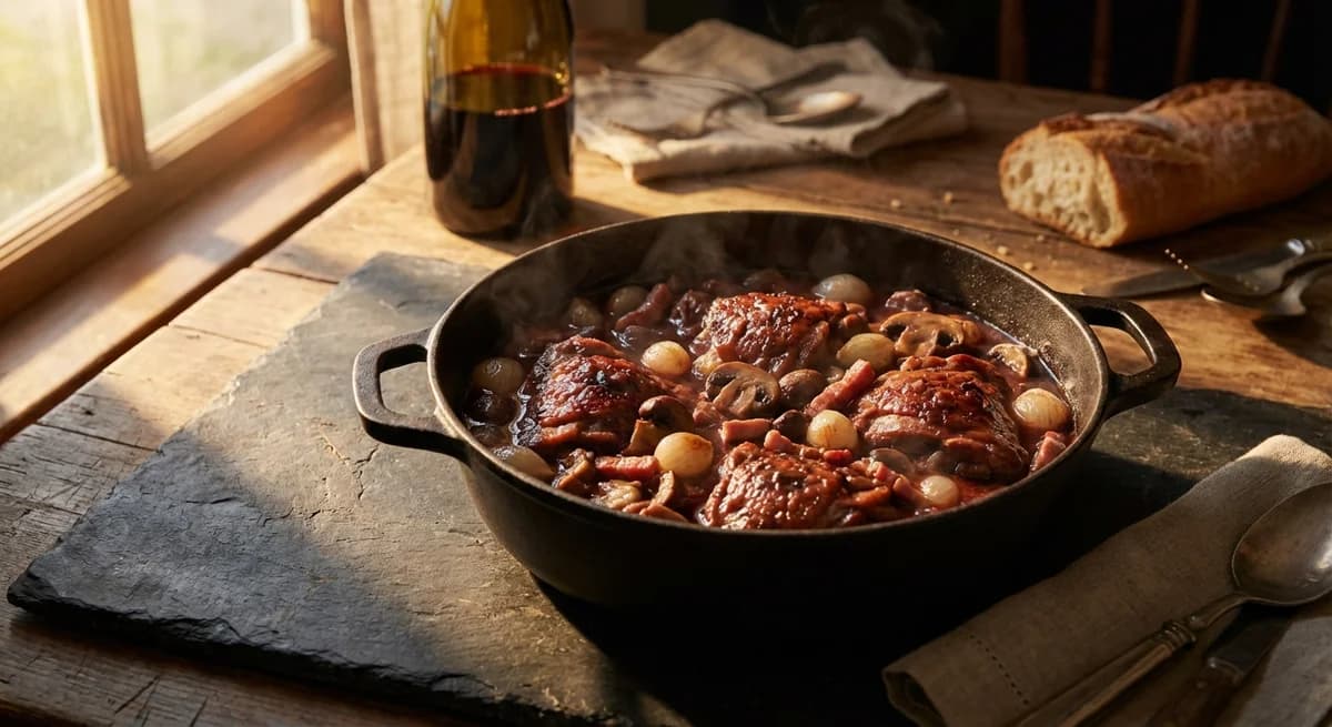 Rustic French Coq au Vin Recipe