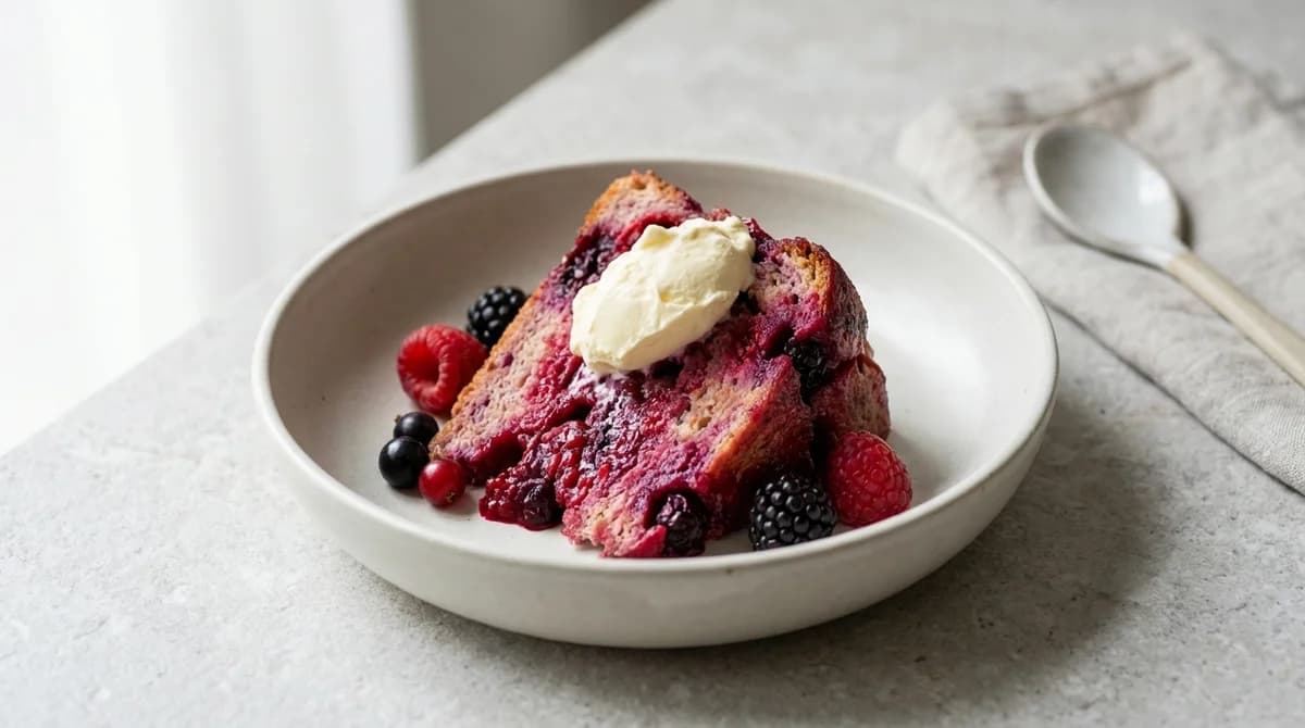 Rustic Mixed Berry Summer Pudding Recipe