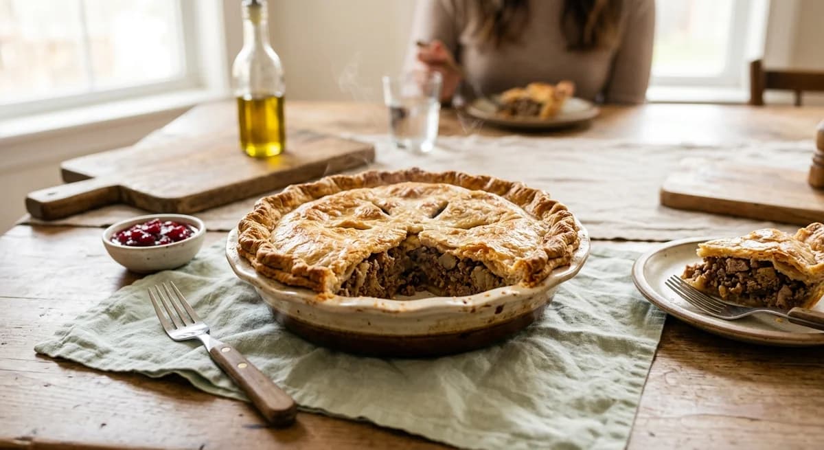 Rustic Pork and Beef Tourtiere Recipe