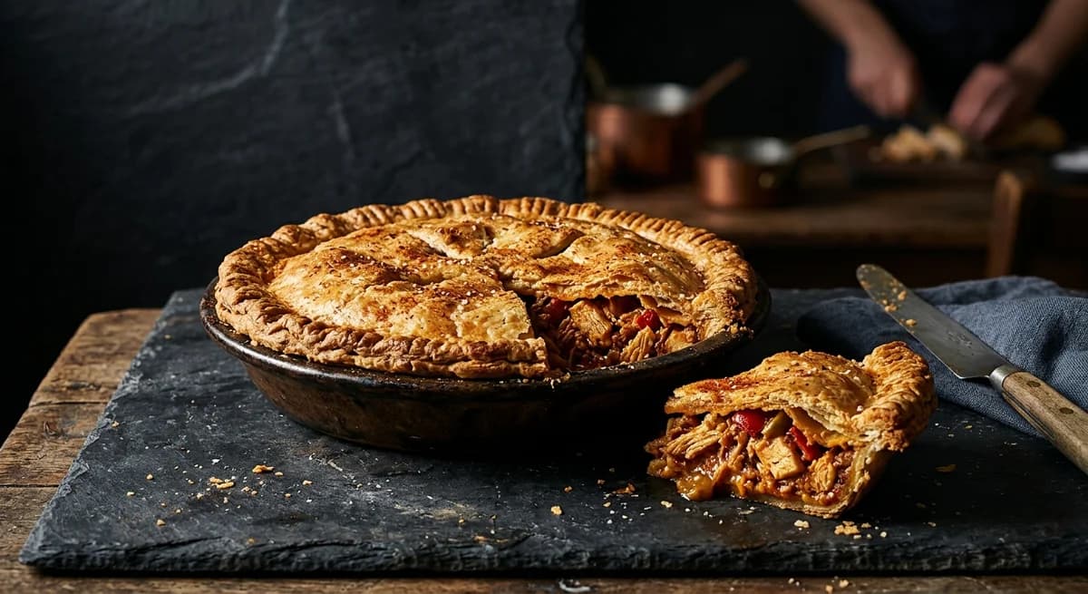 Rustic Smoky Spanish Chicken Pie Recipe