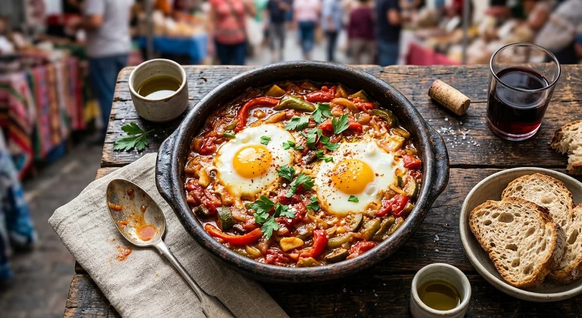 Rustic Spanish Pisto con Huevos Recipe