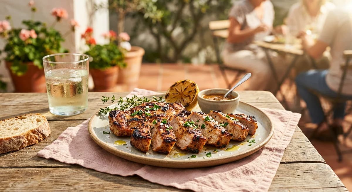 Savory Portuguese Barbecued Pork (Febras Assadas) Recipe