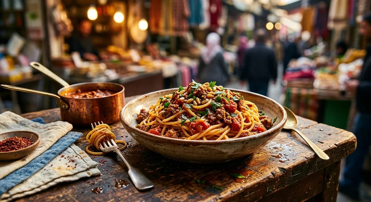 Savory Spiced Syrian Spaghetti Recipe