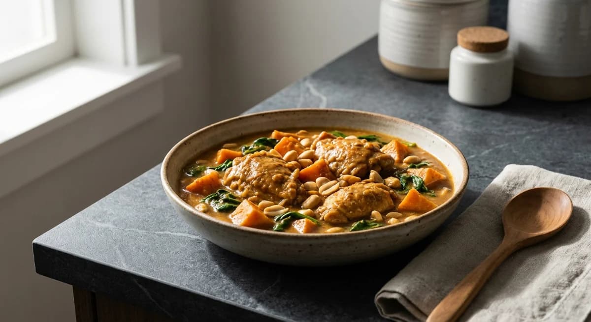 Slow Cooker West African Peanut Chicken Stew