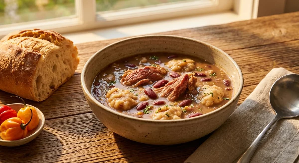 Smoked Turkey Jamaican Red Peas Soup