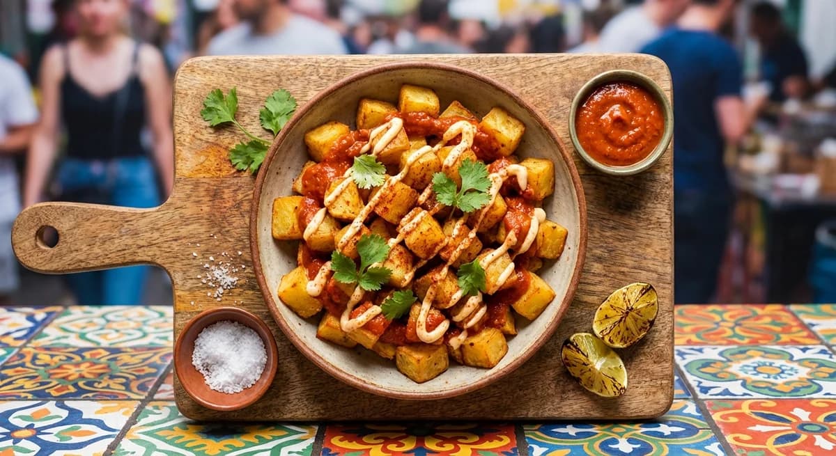 Smoky Chipotle Air Fryer Patatas Bravas