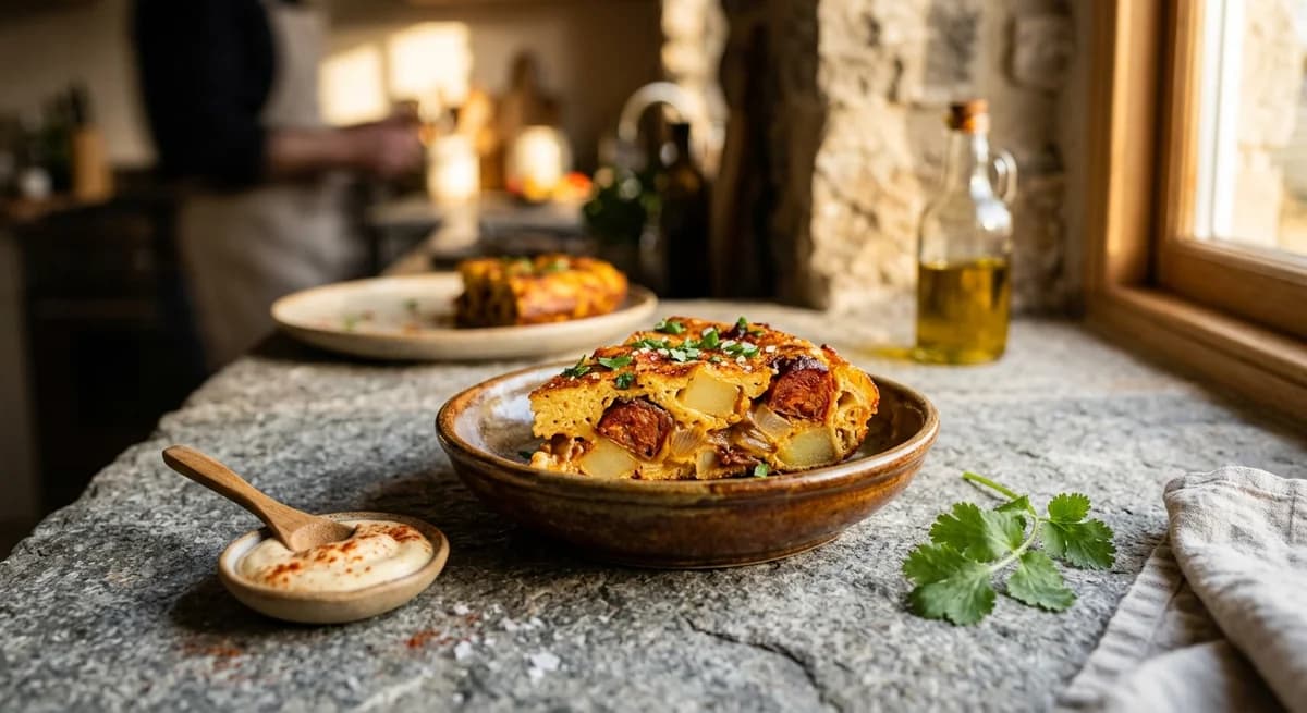 Smoky Chorizo Spiced Tortilla Recipe