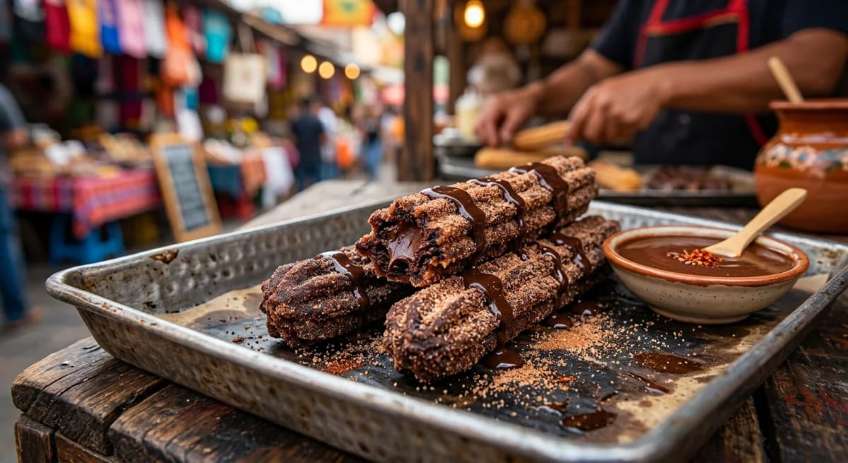 Spiced Mexican Double Chocolate Churros Recipe
