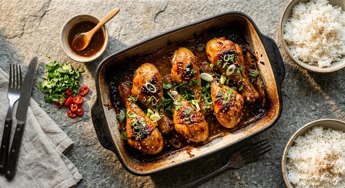 Sticky Baked Thai Drumsticks Recipe