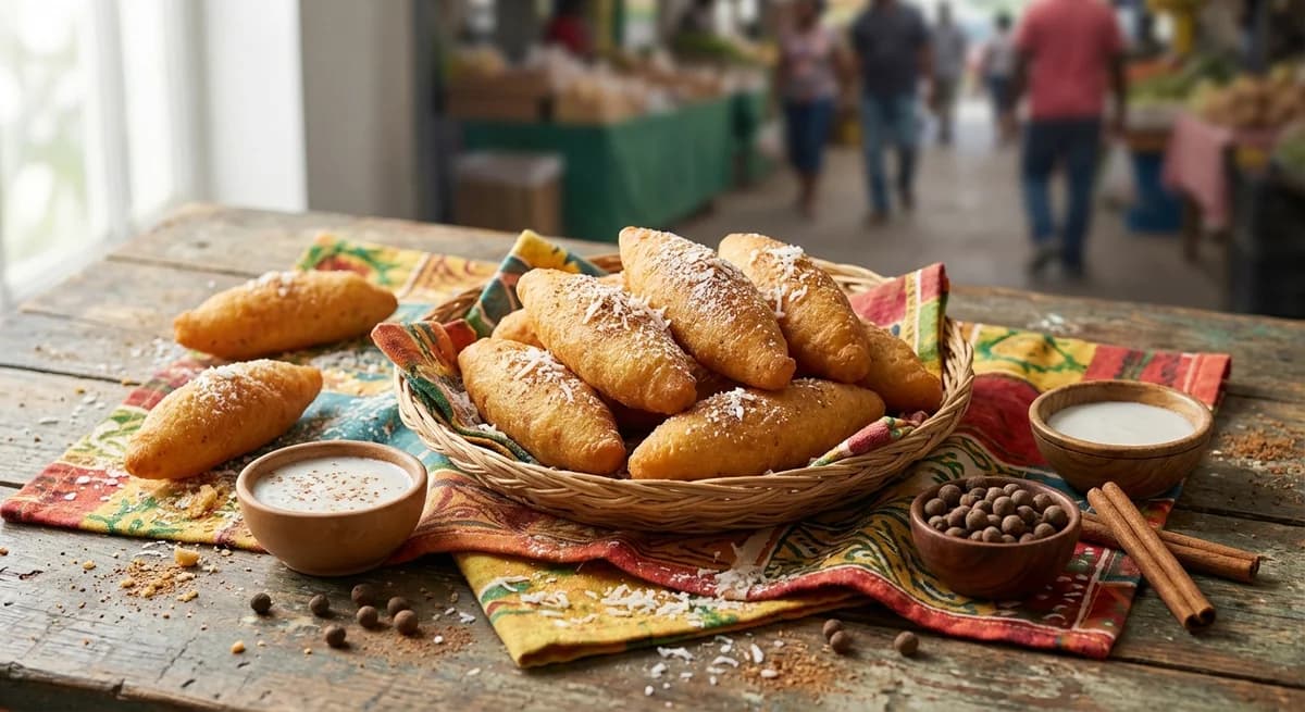 Sweet Coconut Spiced Jamaican Dumplings