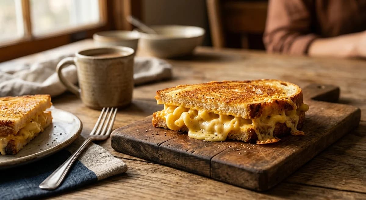 Ultimate Creamy Grilled Mac and Cheese Sandwich Recipe