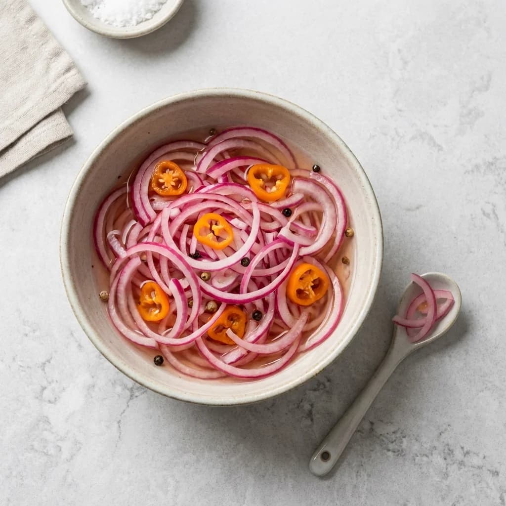 Yucatecan Habanero Pickled Red Onions