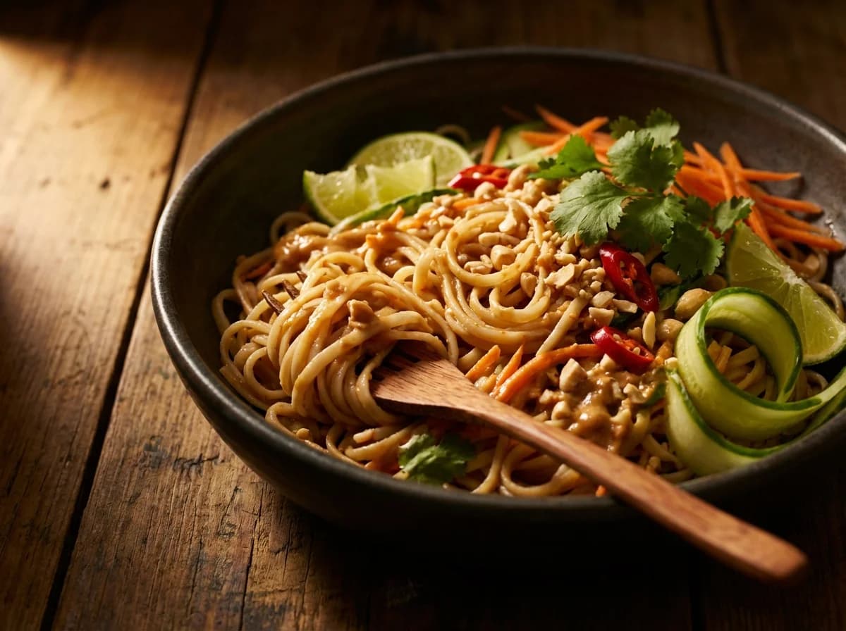 Zesty Lime and Peanut Thai Rice Noodle Salad