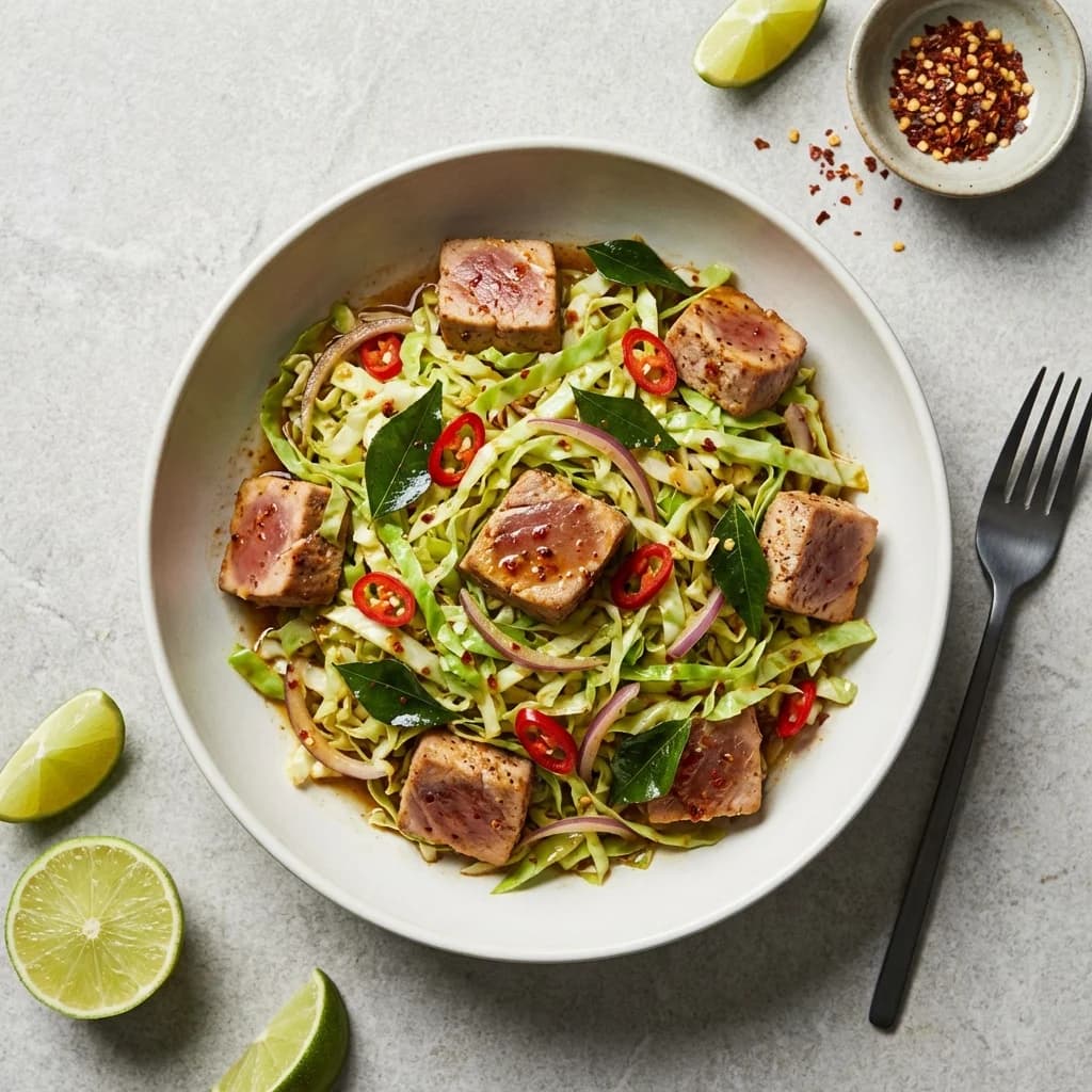 Zesty Maldivian Tuna and Cabbage Stir-Fry