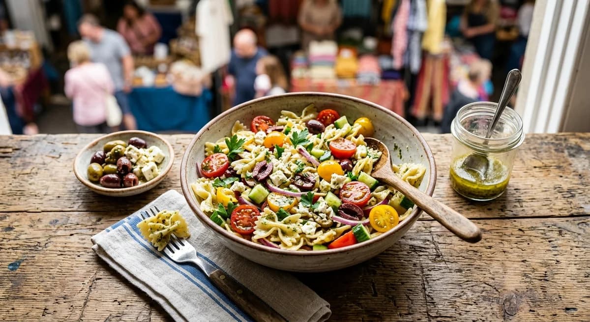 Zesty Mediterranean Pasta Salad Recipe