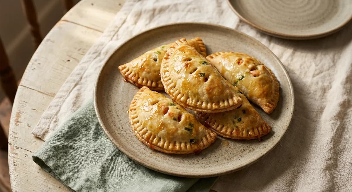 Baked Spring Onion and Prawn Empanadas Recipe