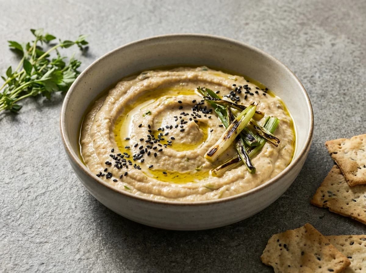 Charred Scallion and White Miso Baba Ghanoush