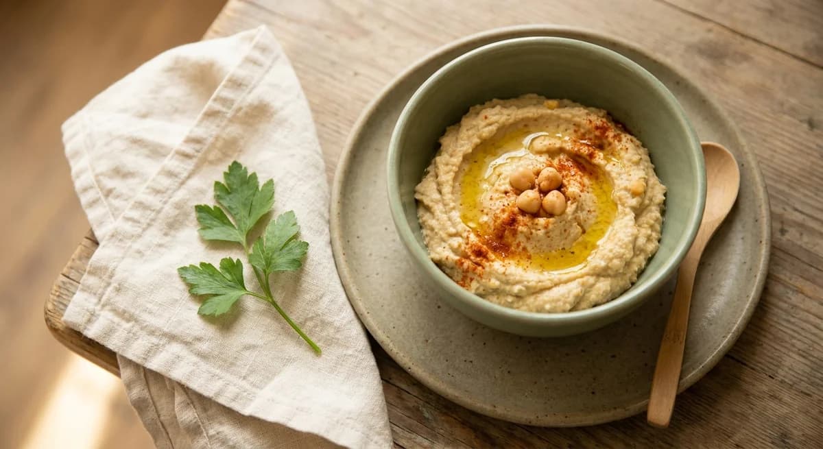 Creamy Warm Homestyle Hummus Recipe