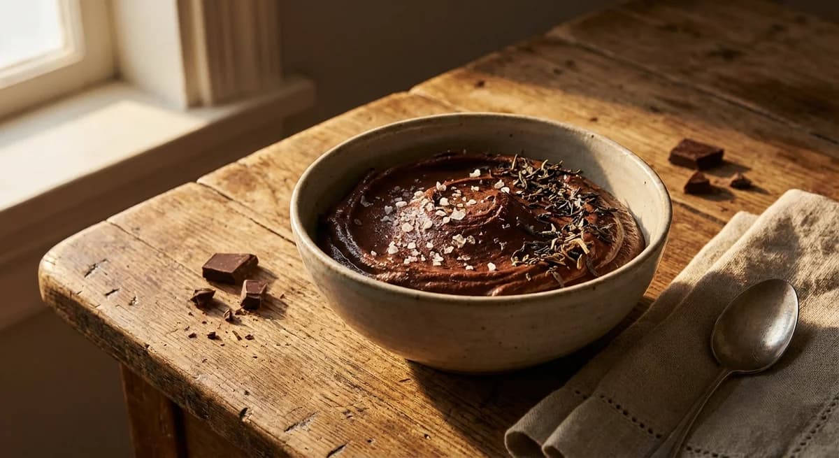 Earl Grey & Sea Salt Dark Chocolate Mousse