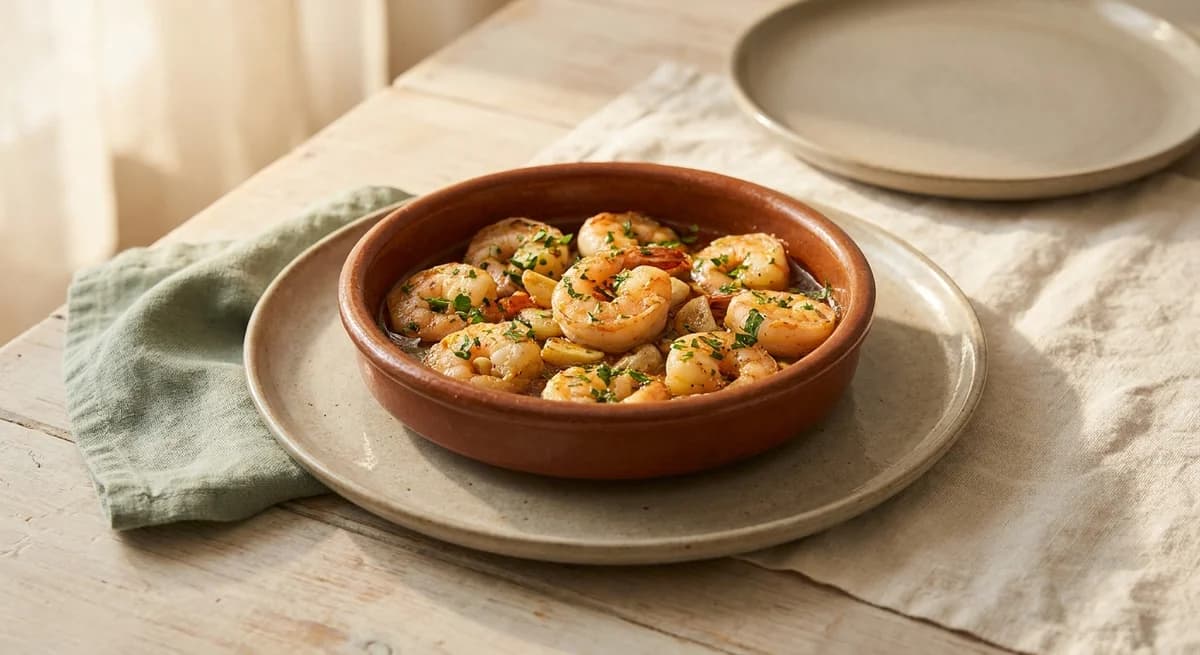 Easy Spanish-Style Garlicky Prawns with Sherry Recipe
