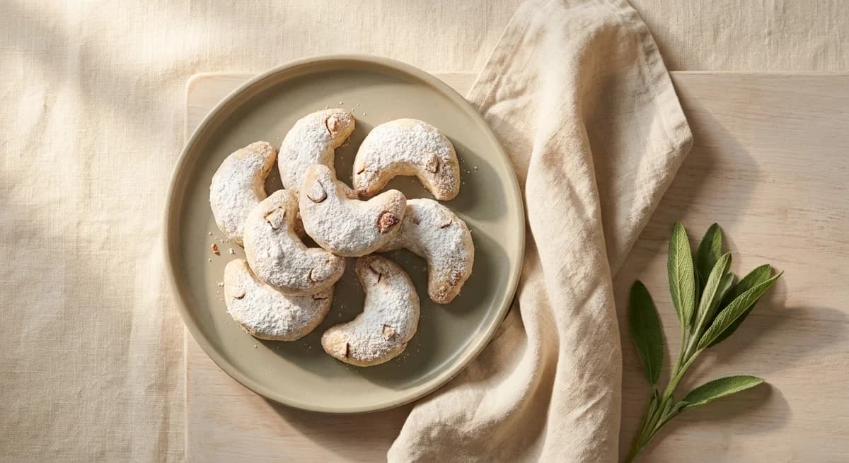 Greek Kurabie Butter Cookies with Roasted Almonds