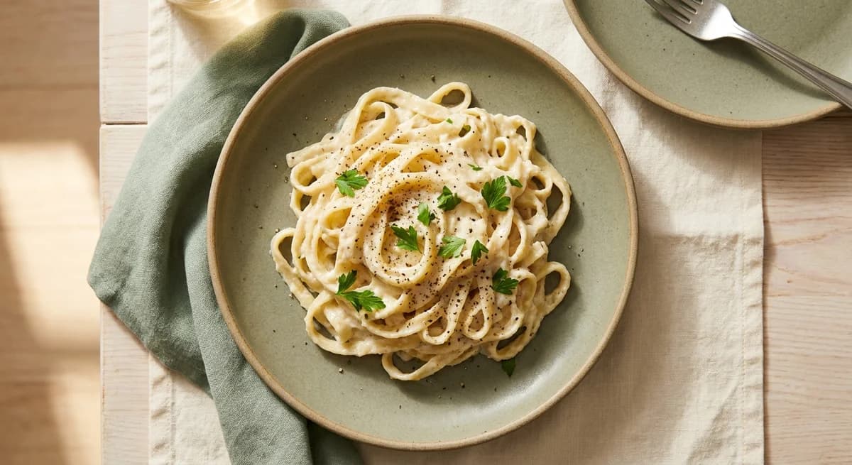 Healthy Cauliflower Fettuccine Alfredo Recipe