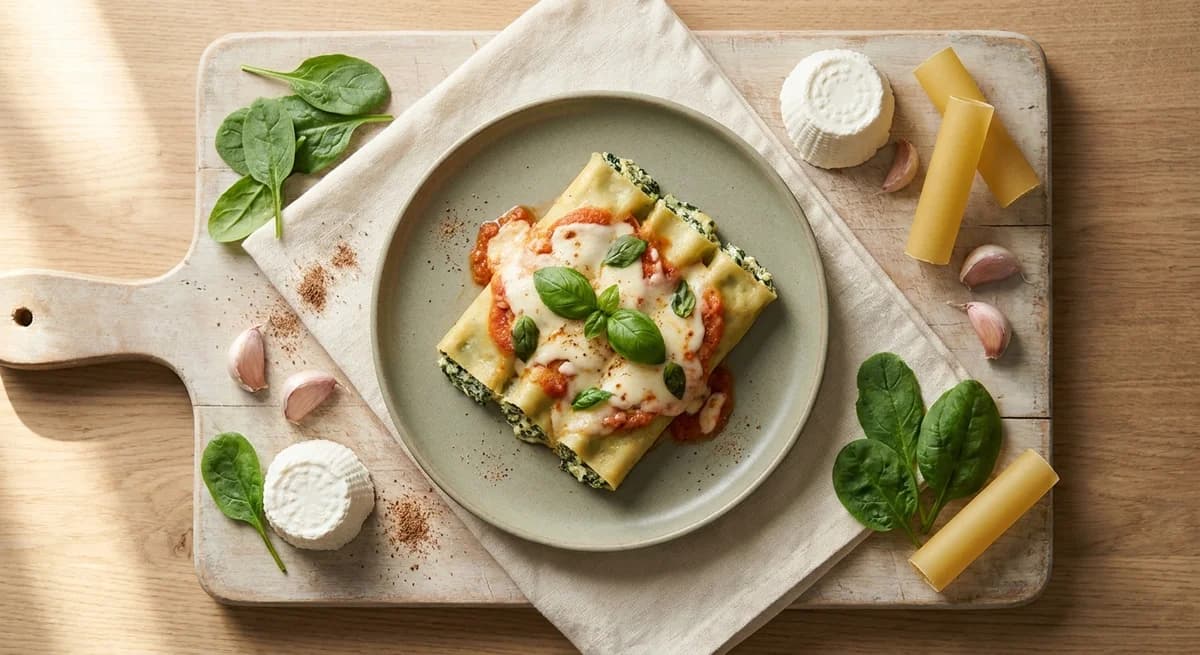 Healthy Spinach and Ricotta Cannelloni Recipe