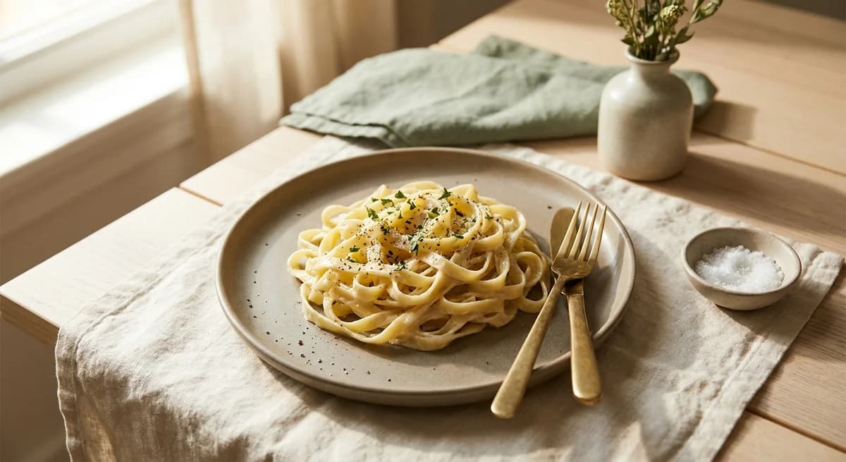 Lightened-Up Fettuccine Alfredo Recipe