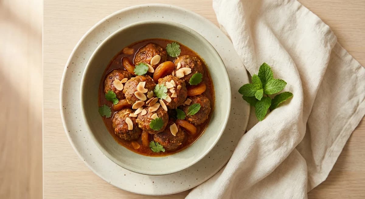 Moroccan Spiced Lamb and Apricot Meatballs Recipe