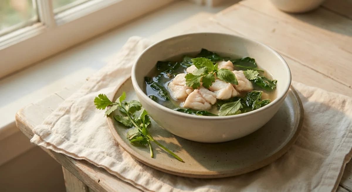 Quick 30-Minute Thai Fish Broth with Greens Recipe
