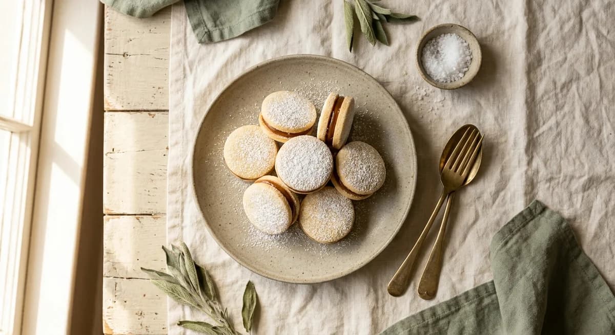 Quick No-Chill Vanilla Alfajores Recipe