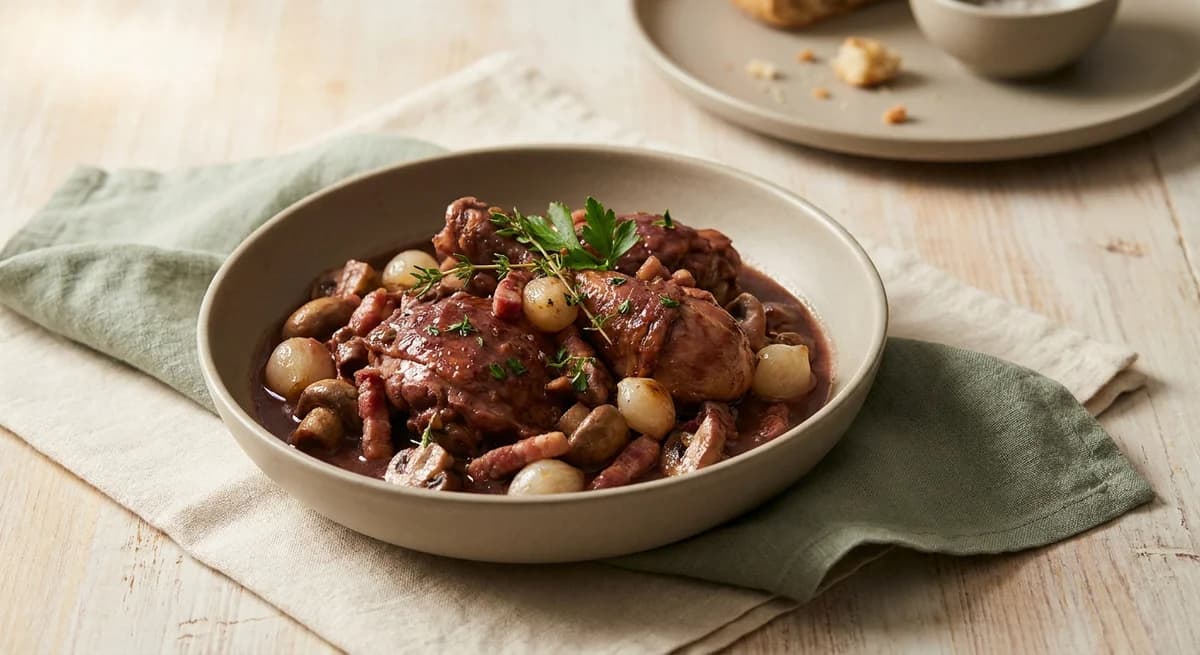 Rustic Homestyle Coq au Vin Recipe