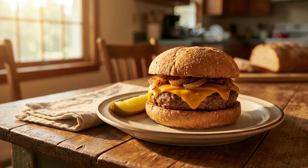 Savory Kosher Cheeseburger with Dairy-Free Cheddar Recipe