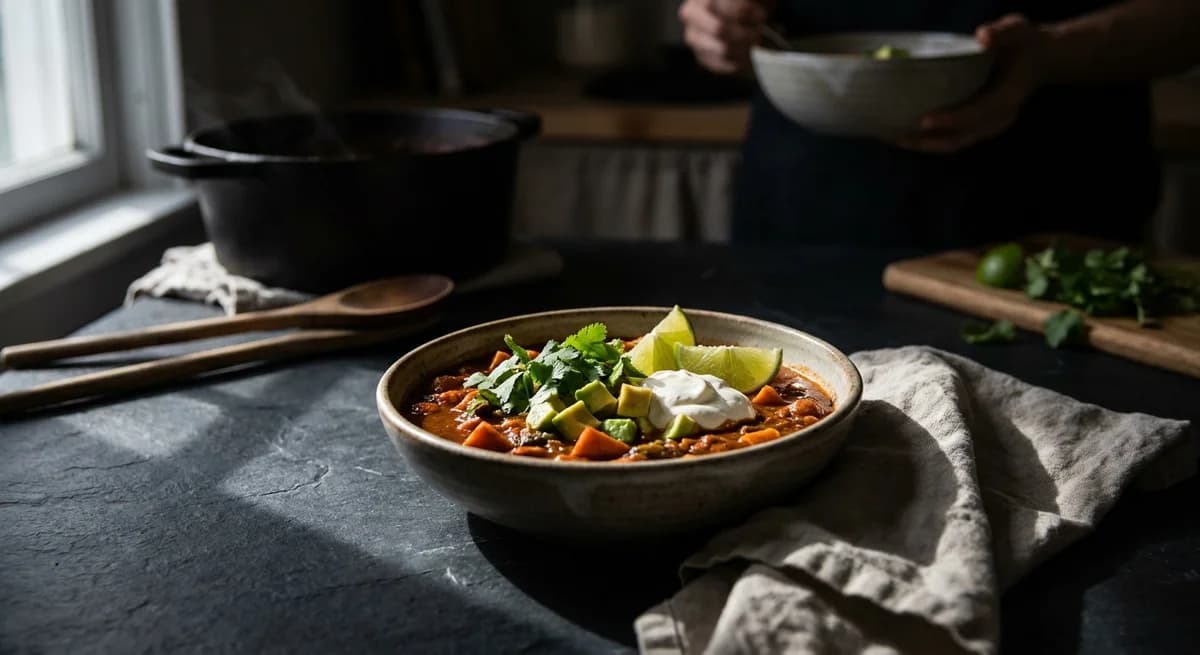 Smoky Sweet Potato Vegetarian Chilli Recipe