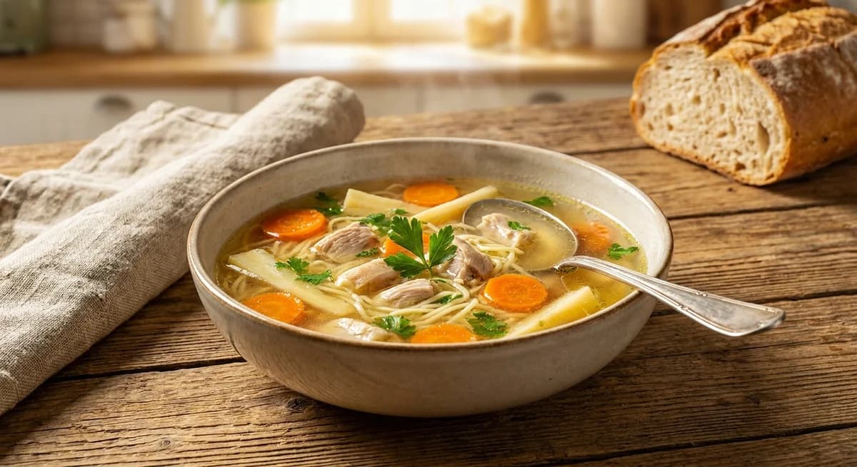 Traditional Homestyle Polish Chicken Soup (Rosół)