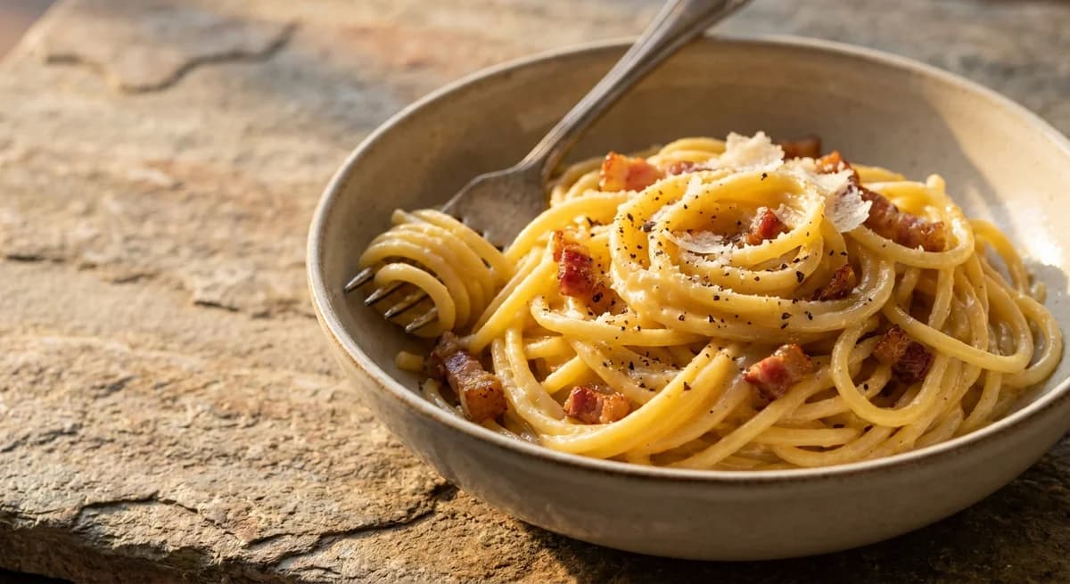 Traditional Roman Spaghetti alla Carbonara Recipe