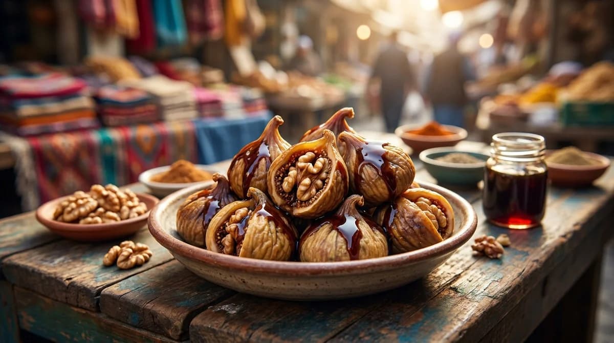 Traditional Walnut Stuffed Figs Recipe with Homemade Fig Syrup